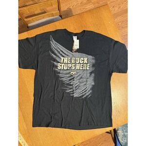 Duck Commander The Duck Stops Here T-Shirt 2XL Black Hunting Graphic NWT
